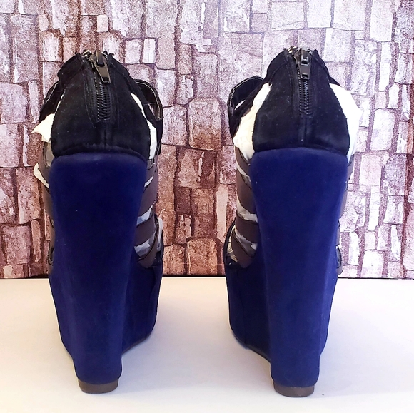 DBDK Fashion Style Suede Wedge Sandals - Picture 4 of 4